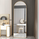 The 4th Generation Floor Mounted Full Length Mirror with Gold Frame