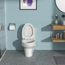 Modern Ceramic 1 Piece Toilet With Dual Flush And Soft Closing Seat - White by HouseOfZazla