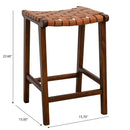 James - Mid-Century Modern Genuine Counter Stool by Unique Piece Furniture