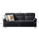 3 Seater Elegant Stationary Sofa by HouseOfZazla
