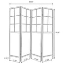 Edwards 4-Panel Room Divider Folding Shoji Screen Natural