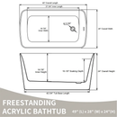 49'' Acrylic Freestanding Soaking Bathtub by HouseOfZazla