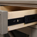 Dauphin - TV Stand Storage Display Console Table - Gray Cashmere by HouseOfZazla