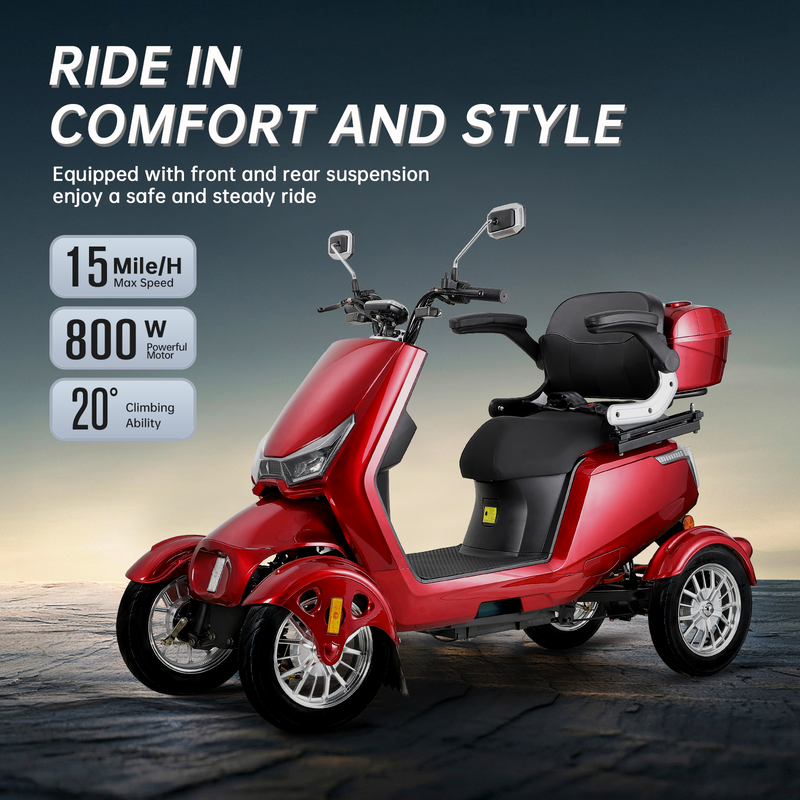 Electric Mobility Scooter with Big Size and High Power, photo 8 of 9