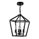 Farmhouse Lantern Chandelier 4-Light