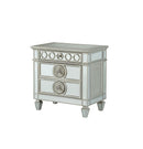 Varian - Mirrored Nightstand - Silver by HouseOfZazla