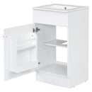 Bathroom Vanity With Sink, Cabinet With Adjustable Shelf by HouseOfZazla