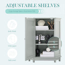 Bathroom Cabinet Triangle Corner Storage Cabinet With Adjustable Shelf Modern Style by Unique Piece Furniture