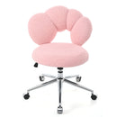 360Swivel Height Adjustable,Swivel Chair,Teddy fabric,home office chair
