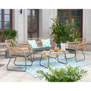 Antibes - 4 Piece Outdoor Conversation Set by HouseOfZazla