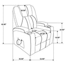 Macklin - Power Lift Massage Recliner With Heat And Dual Cupholders by HouseOfZazla