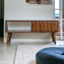 Prism Sliding Media Unit - Chestnut by Unique Piece Furniture
