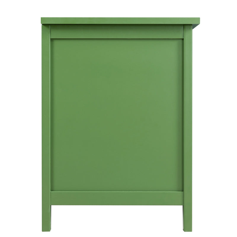 71-inch stylish TV cabinet TV frame TV stand solid wood frame, Changhong glass door, antique green, can be placed in the children's room, bedroom living room wherever you need