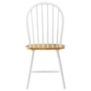 Allison 5-piece Round Drop Leaf Dining Table Set White