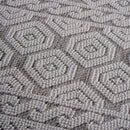 Guros - 8' X 10' Geometric Indoor / Outdoor Area Rug - Gray / White by HouseOfZazla