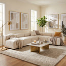 Evelyn 109 in. 6-Piece L Shaped Modular Chenille Sofa Couch by HouseOfZazla