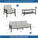 Patio Furniture Set with Coffee Table and Cushions for Backyard by HouseOfZazla