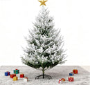 Flocked Hinged Christmas Tree