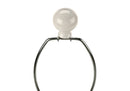 Contemporary 33"h Table Lamp with Ivory Shade and Cream Ceramic Base