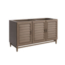 James Martin Portland 60" Double Bathroom Vanity, Whitewashed Walnut