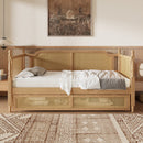 Full Size Daybed With 2 Drawers - Walnut by HouseOfZazla