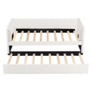 Upholstered Daybed With Ergonomic Design Backrest