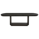 Leandro 9-piece Rectangular Dining Table Set Burnished Black