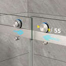 43"-48" W x 76" H Brushed Nickel Reversible Double Bypass Sliding Shower Door by HouseOfZazla
