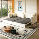 King Pull Out Sofa Bed, 3-In-1 Convertible Bed With 3 Pillows by HouseOfZazla