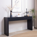 Modern Black Console Table with 4 Drawers – 59.2" Entryway Table with Storage