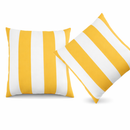 4 Pack Outdoor Pillow Covers - Yellow/White