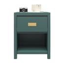 Haven - 1 Drawer Nightstand - Green by HouseOfZazla