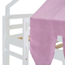 Loft Bed With House Shaped Frame And Tent by HouseOfZazla