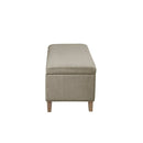 Caymus - Rectangular Soft Close Storage Bench - Light Gray by HouseOfZazla