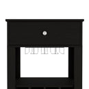 39" H black bar- coffee cart, Kitchen or living room cabinet storage, with 12 bottle racks, a central shelf with 1 Cup holders, 1 drawer ideal for storing small things