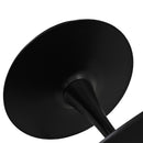 47.24"Modern Round Dining Table,Four Patchwork Tabletops with Black Color Solid Wood Grain Table Top,Metal Base Dining Table, End Table Leisure Coffee Table