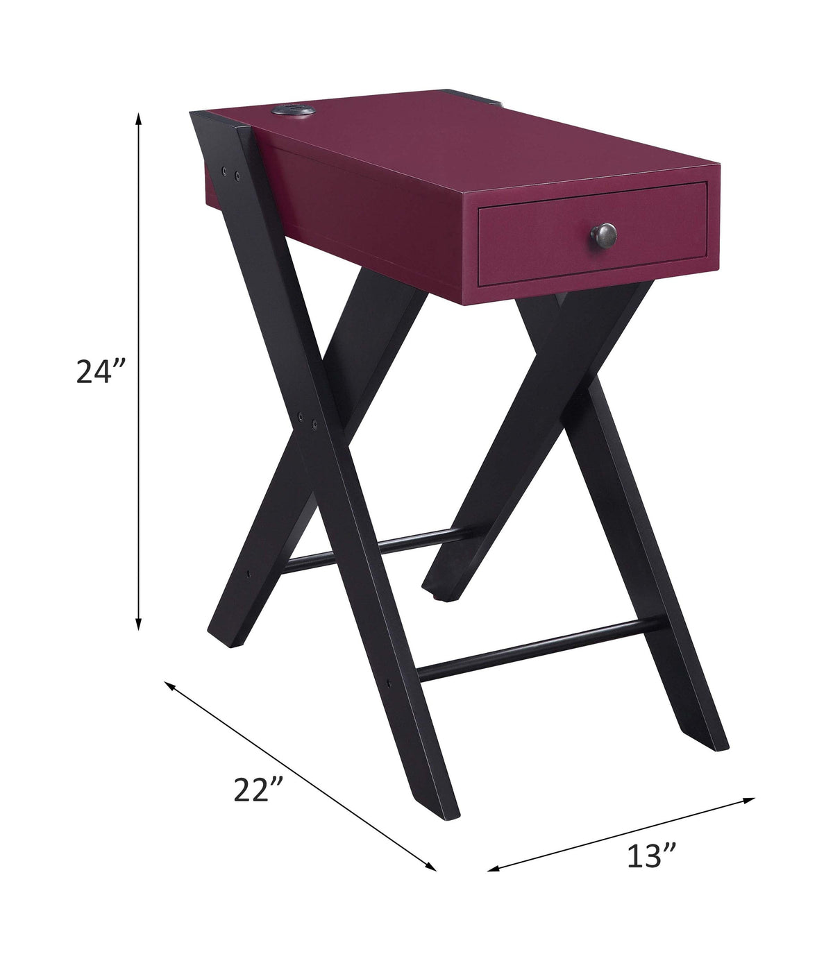 Fierce Accent Table with Built-in USB Port, photo 2 of 9