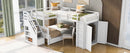 L Shaped Bunk Bed With 3 Drawers, Portable Desk And Wardrobe by HouseOfZazla