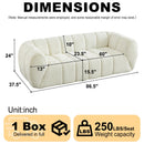 Modern Sofa With Piano Key Backrest