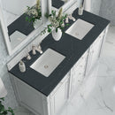 James Martin Bristol 60" Double Bathroom Vanity, Bright White