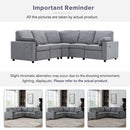 Power Recliner Sectional Sofa Home Theater Reclining Sofa With Two USB Ports, Two Storage Drawers For Living Room by HouseOfZazla