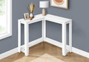 Corner Accent Console Table For Entryway, Unique Design Contemporary & Modern