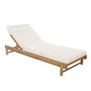 Light Teak Acacia Wood Chaise Lounge Set