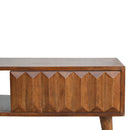 Prism Sliding Media Unit - Chestnut by Unique Piece Furniture