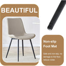 Table and chair set.Cozy Modern MDF Dining Set -67'x35.4' with 4 Gray  Artificial Leather Chairs With Curved Widened Cushion Design.Suitable for restaurants, kitchens, dining rooms,etc.