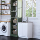 Murphy - Laundry Cabinet & Faucet And Stainless Steel Sink by HouseOfZazla