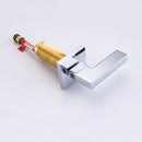 8 inch Widespread Bathroom Faucet Matte Black Bathroom Faucets for Sink 3 Hole Brass 2 Handle Lavatory Square Faucet Modern rv Bathroom Faucets