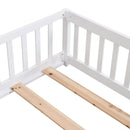 Solid Wood Floor Bed With Door And Fence For Children by HouseOfZazla