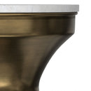 Raquel - Side Table - Antique Brass / White by HouseOfZazla