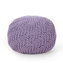Bordeaux - Knitted Round Pouf Ottoman by Unique Piece Furniture